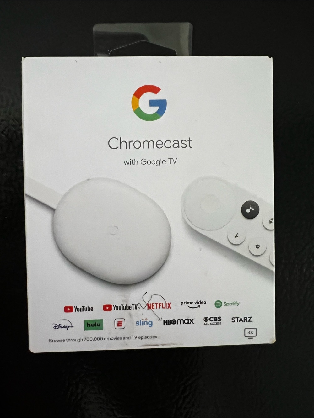google Chromecast with Google TV - White Streaming Player